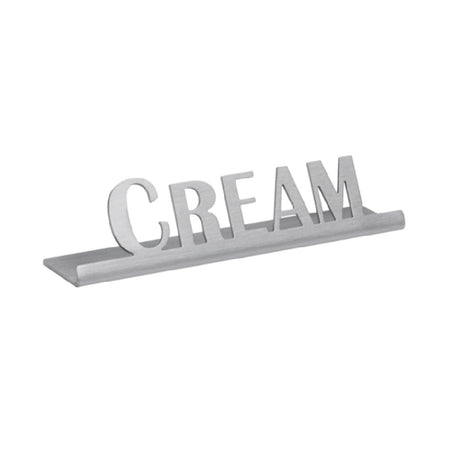 Service Ideas 1C-ST-CREAM-SIGN Service Ideas Laser Cut ID/Table Sign 18/8 Stainless