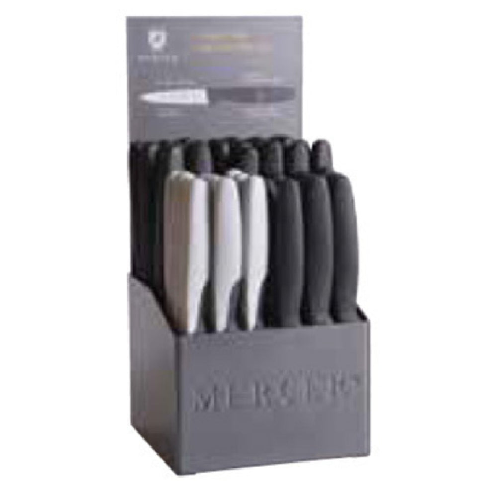 Mercer Culinary M23943R Millennia® Color Paring Knife Replenishment Set For M23943 Includes 48-count 3" Millennia® Paring Knives (12 Each Gray & 36 Each Black) (knives Only Holder Not Included)