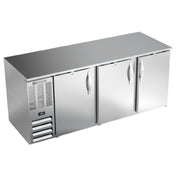 Beverage Air BB78HC-F-S - Refrigerated Food Rated Back Bar Storage Cabinet, Three-section