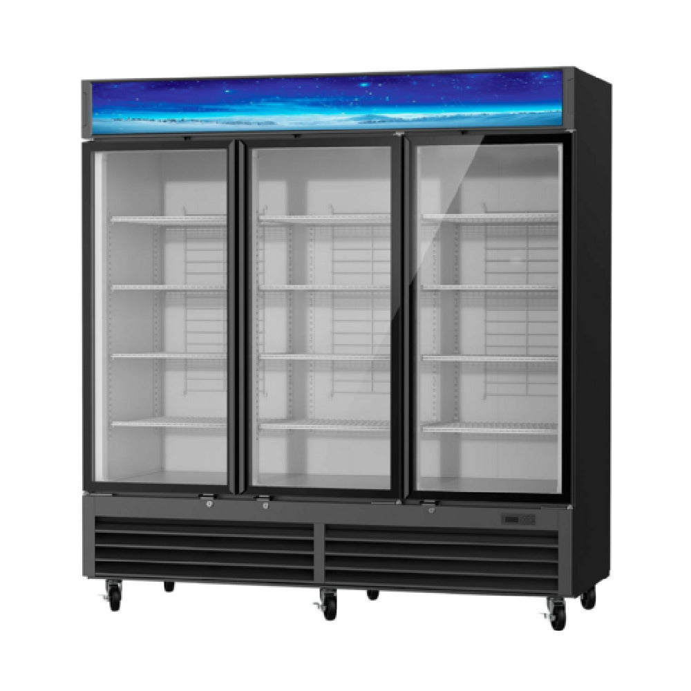 Blue Air BGM72B-HC Refrigerated Merchandiser Three-section 72 Cu. Ft. Capacity