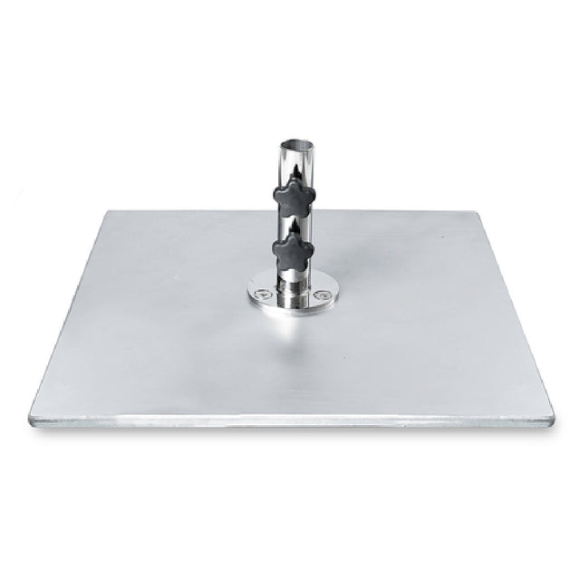 Plantation Prestige Commercial Furniture 22398101-0170 Umbrella Base 24” X 24” 100 Lbs Galvanized Steel Plate