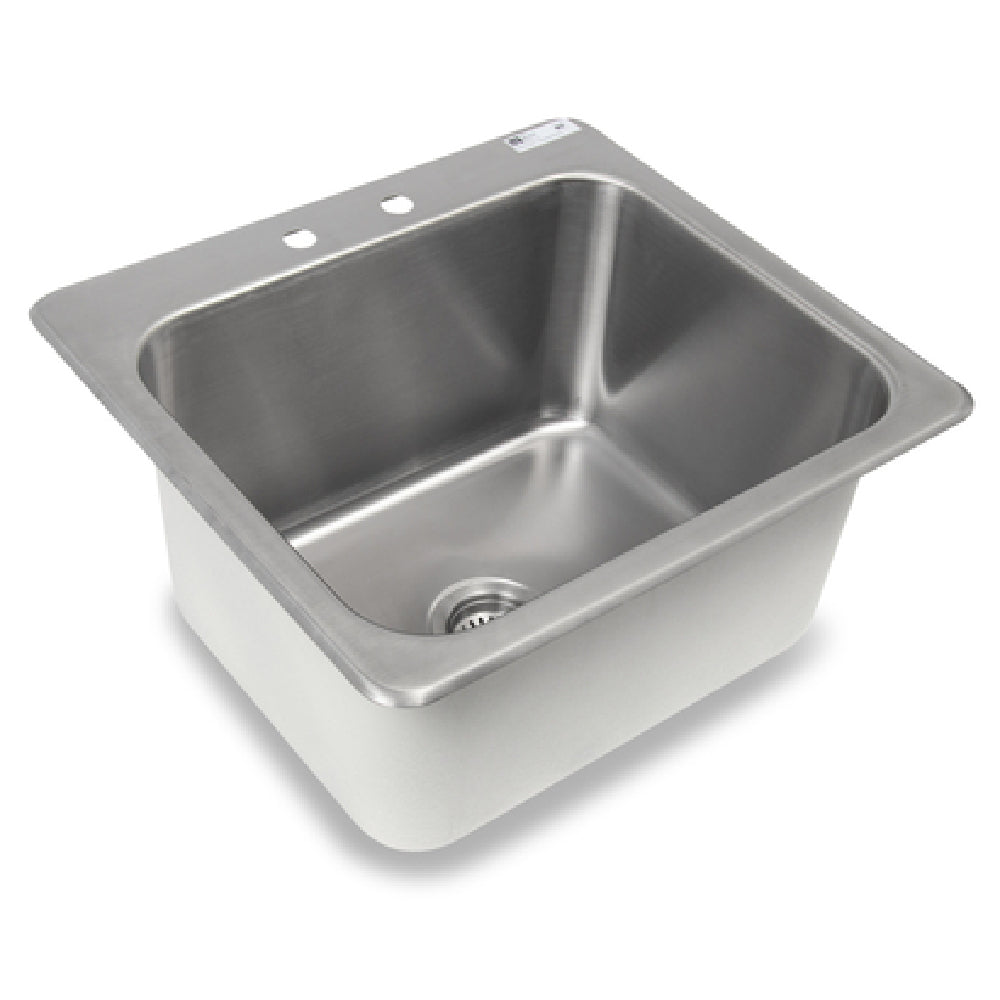 John Boos PB-DISINK201612 Pro-Bowl Drop-In Sink 1-compartment 23"W X 21"D X 12"H Overall Size