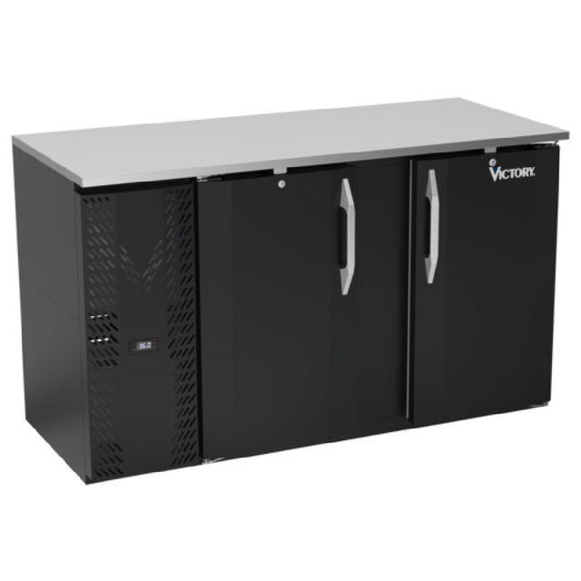 Victory VBBN58HC-F-B - Back Bar Refrigerator, Food Rated, Two-section