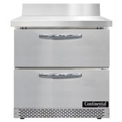 Continental Refrigerator SW32NBS-FB-D Work Top Refrigerator Front Breather 32"W