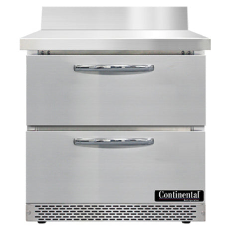 Continental Refrigerator SW32NBS-FB-D Work Top Refrigerator Front Breather 32"W