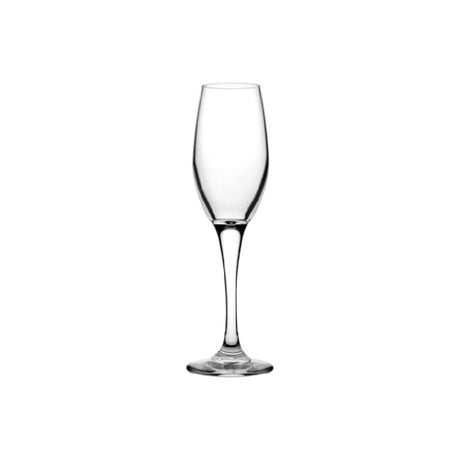 Steelite P440041 Flute Glass 6.0 Oz. (H 8-1/2" M 2-1/2" T 1-7/8" B 2-1/2") Soda Lime