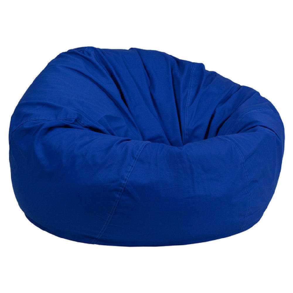 Flash Furniture DG-BEAN-LARGE-SOLID-ROYBL-GG Bean Bag Chair Oversized Removable Slip Cover