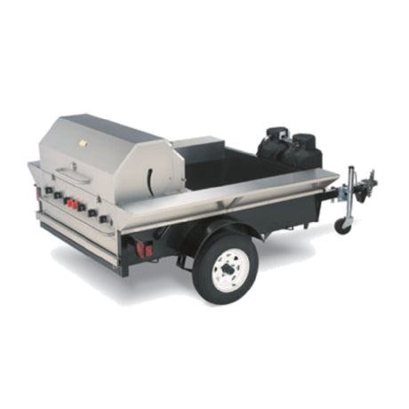 Crown Verity CV-TG-2 Towable Grill 69" X 124" X 52" Trailer Includes BI-48 Grill & RD-48 Roll Dome Lid