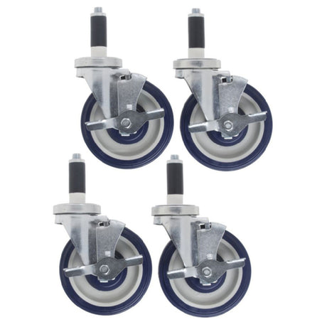 Hubert 10249 - Caster Kit, 5" Dia., 300 Lb. Capacity Per Caster