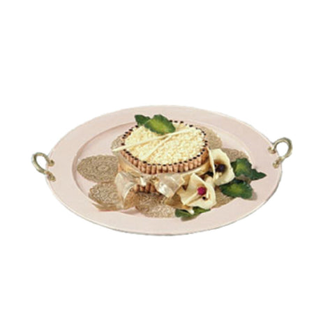 Bon Chef 2050BHLBLKSPKLD - Serving Tray, 22" Dia., Round