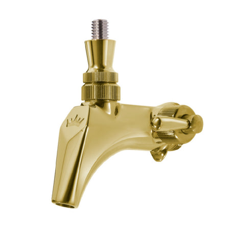 Krowne BC-855 Royal Series Flow Control Beer Faucet Brass/PVD Gold