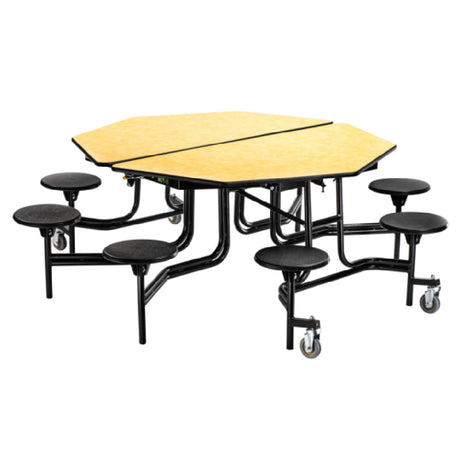 National Public Seating MTO60S NPS® Mobile Cafeteria Table 8 Stools