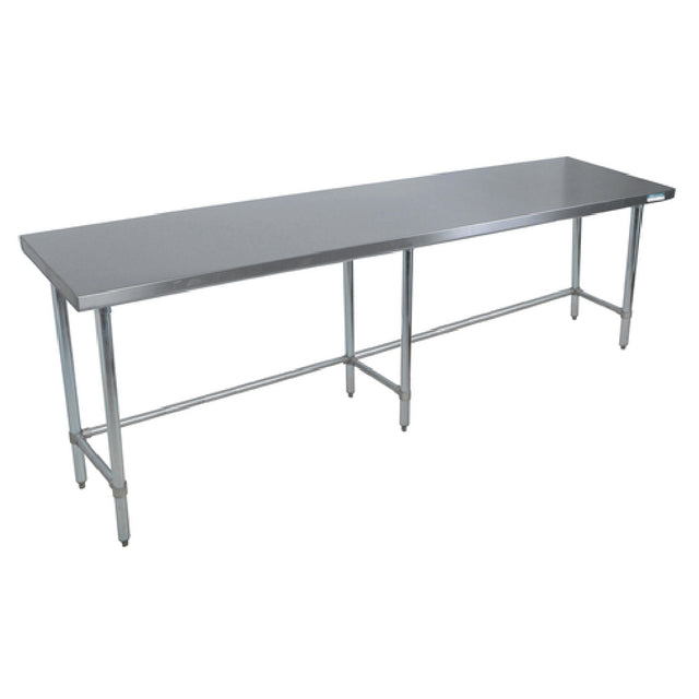 BK Resources CTTOB-9636 Work Table 96"W X 36"D X 34-3/4"H Overall Size 16/304 Stainless Steel Flat Top