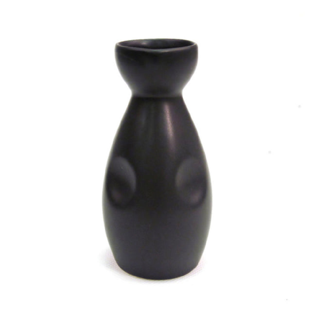 CAC China 666-WP-BLK Japanese Style Sake Pot 6 Oz. 1-3/4" Dia. X 5-1/4"H