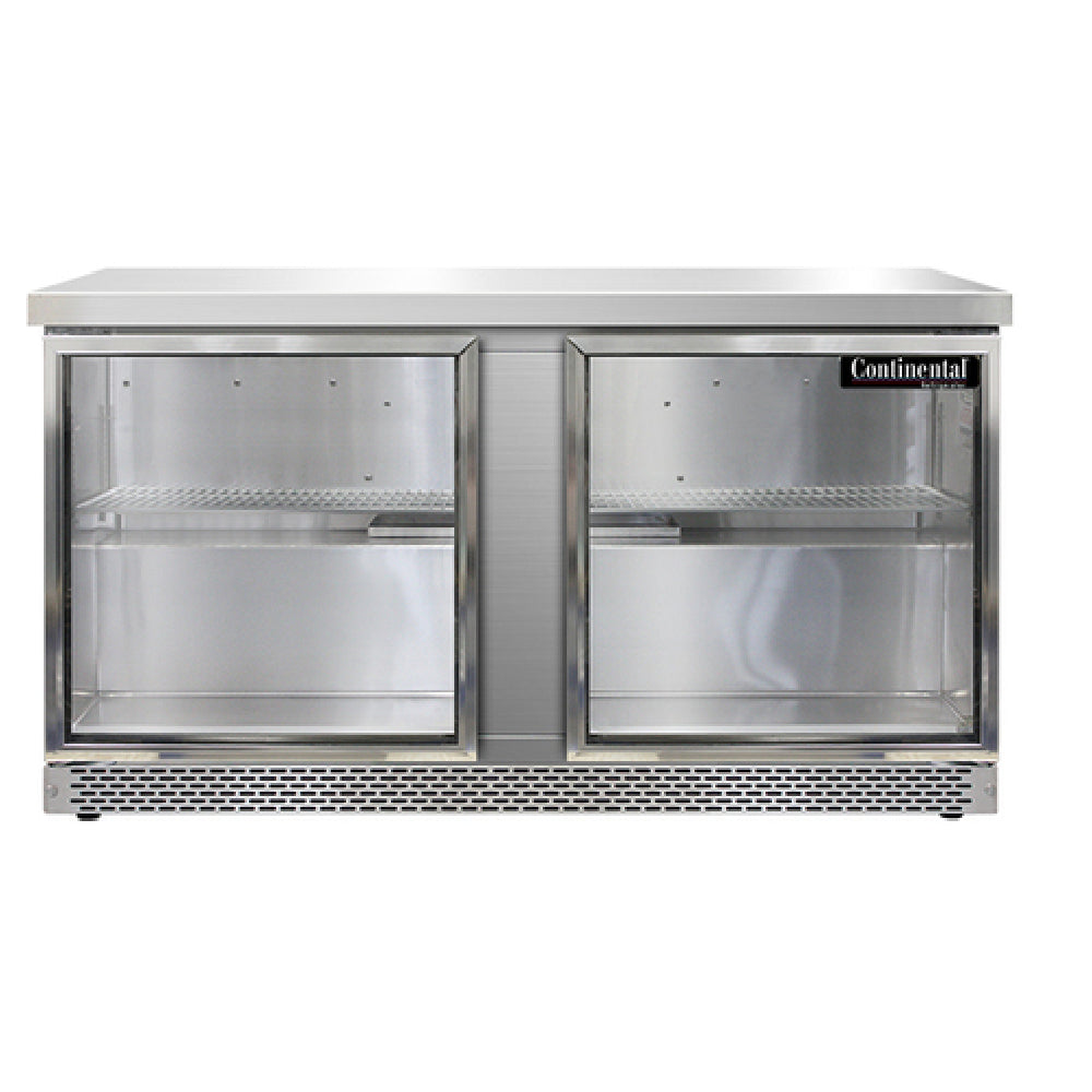 Continental Refrigerator SW60NGD-FB Work Top Display Refrigerator Front Breather