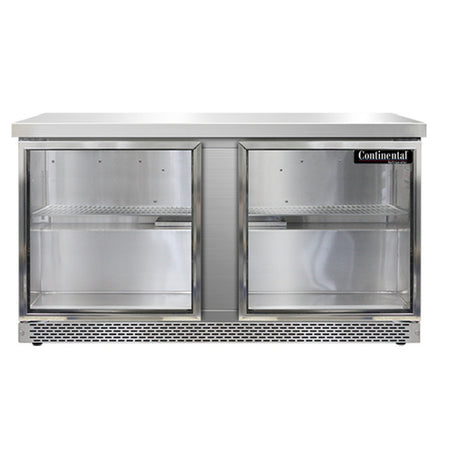 Continental Refrigerator SW60NGD-FB Work Top Display Refrigerator Front Breather