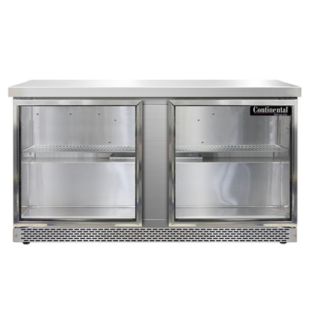 Continental Refrigerator SW60NGD-FB Work Top Display Refrigerator Front Breather