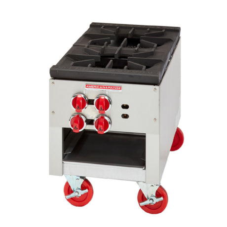 American Range ARSP-18-2_NAT - Stock Pot Range, Gas, (2) 3-ring Burner With Cast Iron Top Grate