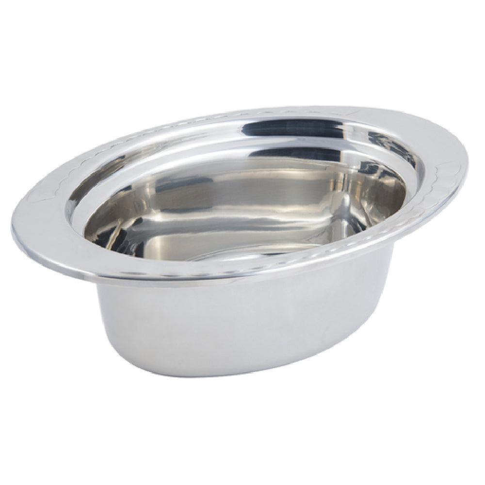 Bon Chef 5603 Food Pan Full Oval 3-3/4 Qt. (120 Oz.) Capacity