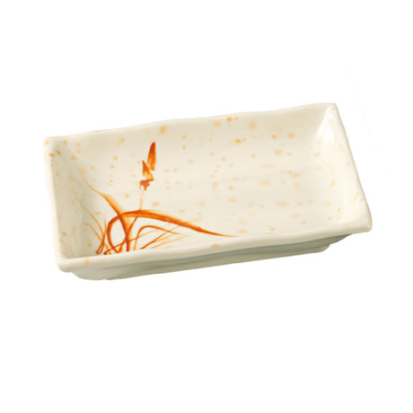 Yanco OR-2406 Orchis Plate 6"L X 4-1/2"W Rectangular