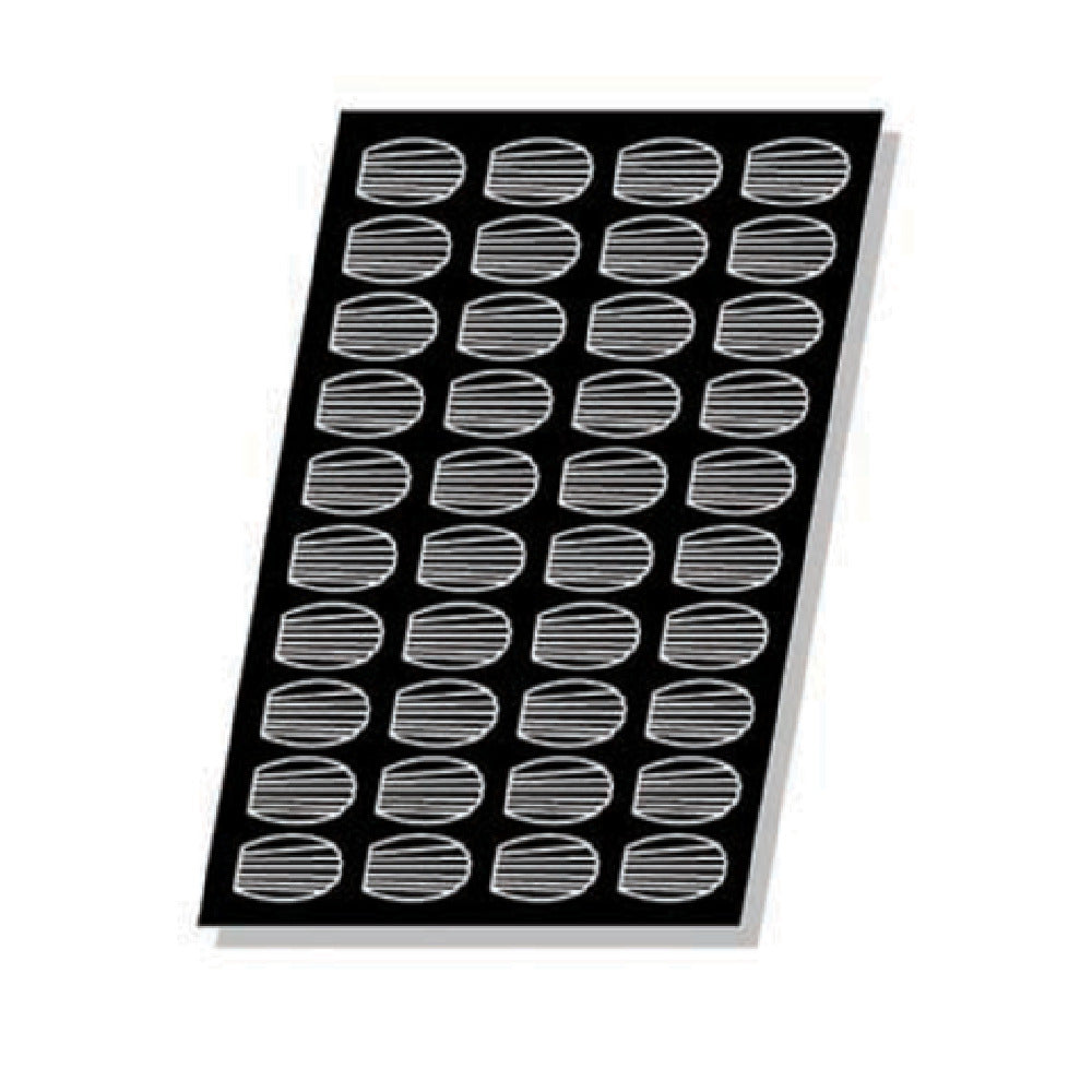 Matfer 336017 Flexipan® Madeleine Mold 40 Per Sheet 1 Oz. Cap.