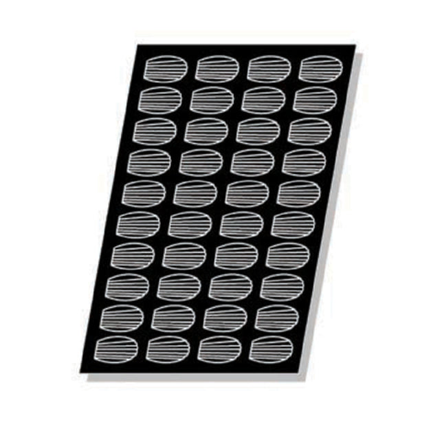 Matfer 336046 Flexipan® Mini Madeleines Mold 56 Per Sheet 1/2 Oz. Cap.