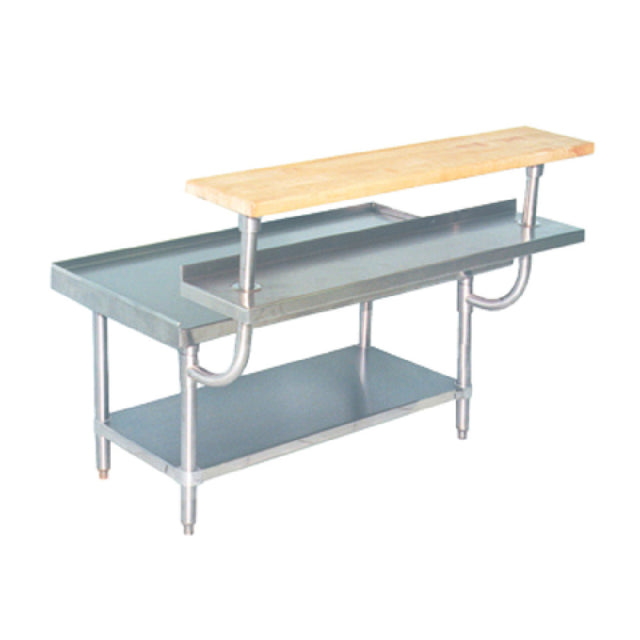 Advance Tabco TA-962 Adjustable Plate Shelf Stainless Steel 24"W X 10"D X 25"H To Mount On Equipment Stand Below Cutting Board Or Cutting Surface