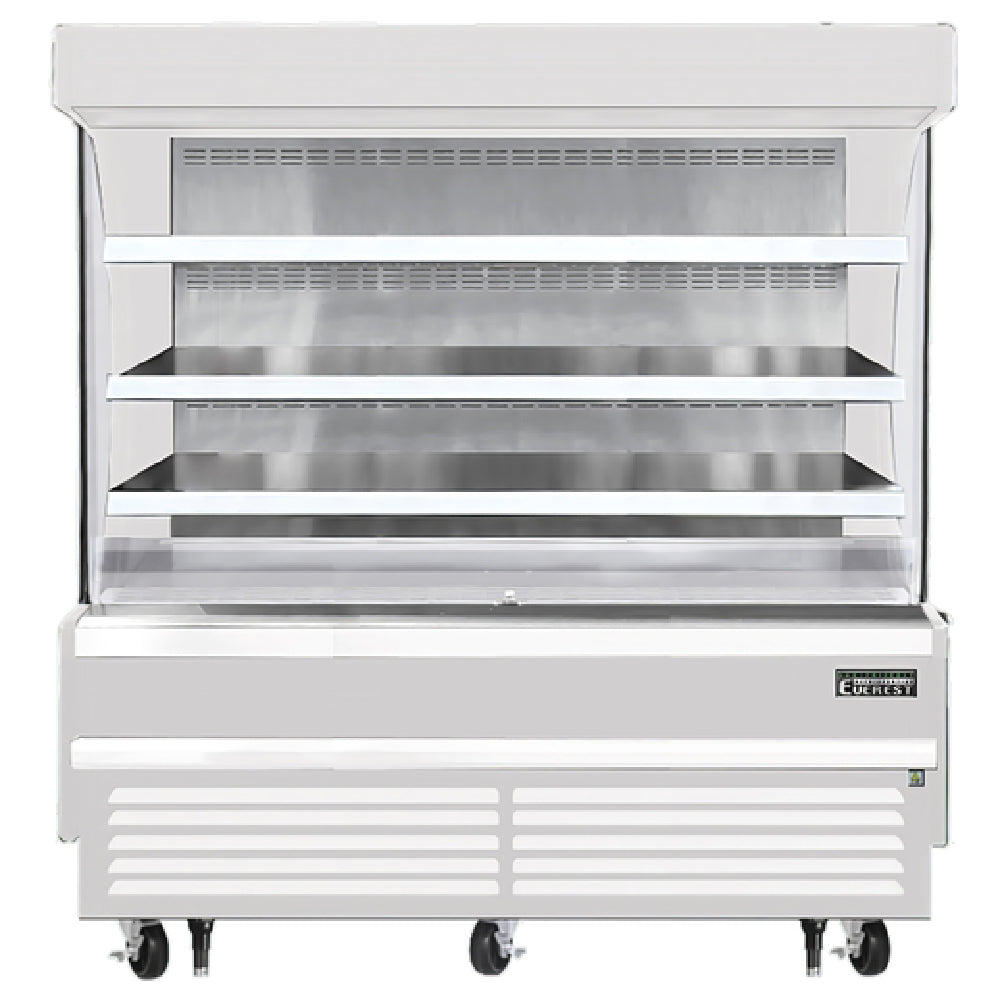 Everest Refrigeration EOMV-72-W-28-S Vertical Open Display Merchandiser 73-1/4"W X 28-3/8"D X 60-1/8"H