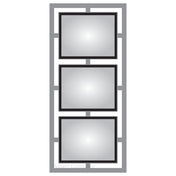 Hubert 17330 - Menu Board, Wall-mount, (3) 8-1/2" X 11" Pockets