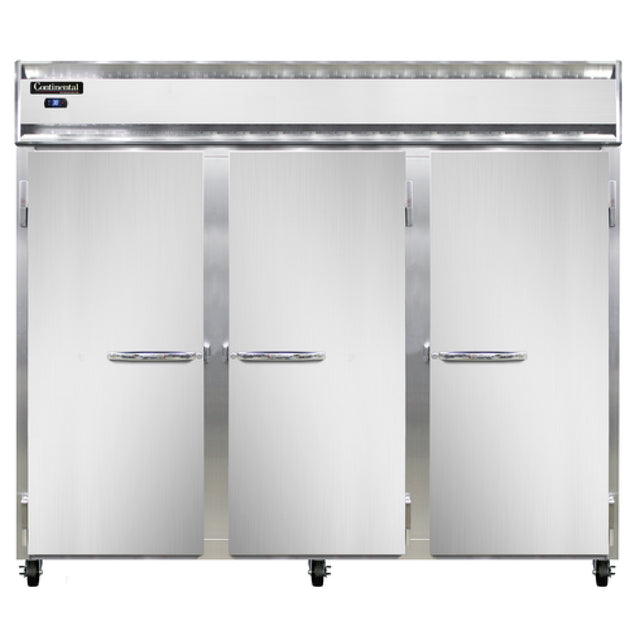 Continental Refrigerator 3RESNSA Extra-Wide Refrigerator Reach-in 85-1/2"W