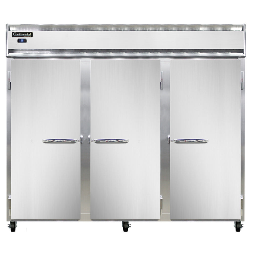 Continental Refrigerator 3RESNSS Extra-Wide Refrigerator Reach-in 85-1/2"W