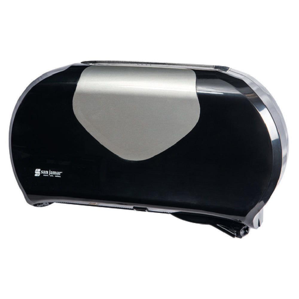 San Jamar R4070BKSS Summit Twin Bath Tissue Dispenser 20-1/4"W X 11-9/10"D X 5-7/8"H