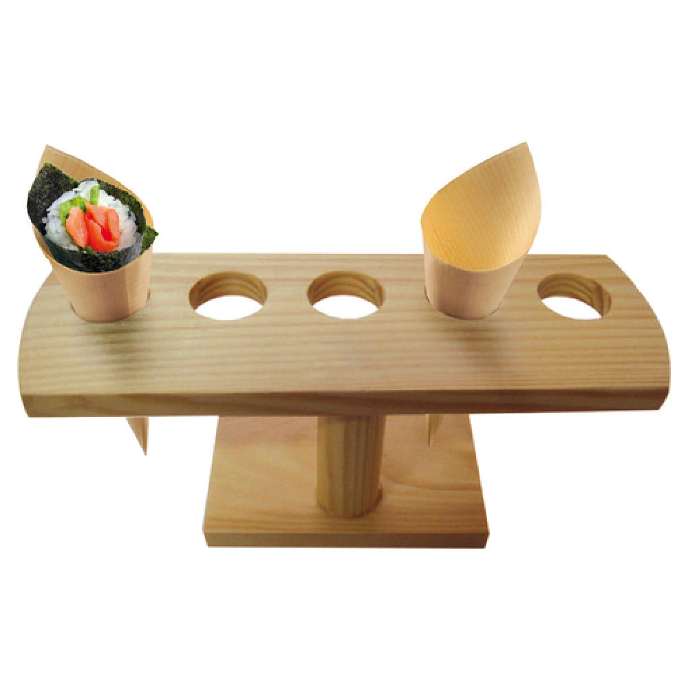 PacknWood 210SBAM5 - Cone/Temaki Display, 9.2" X 3.1" X 3.7"H, Rectangular