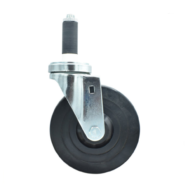 BK Resources 5SBR-1RA-HR - Swivel Caster, 1" Expanding Stem, 5" Hard Rubber Wheel