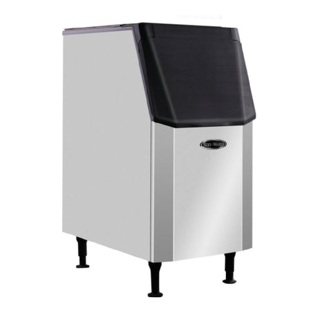 Serv-Ware SWB22-305 - Serv-Ware Ice Bin - 305 Lb Capacity - 22" Wide - Dimension: 22.05"W X 33.90"D X 44.02"H - Soft-Closing Door - Door Type: Upward Hinged - Exterior Material: Stainless Steel - Interior Material: Food-Grade Polyethylene - Insulation Material: Rigid Polyurethane Foam - CETLus