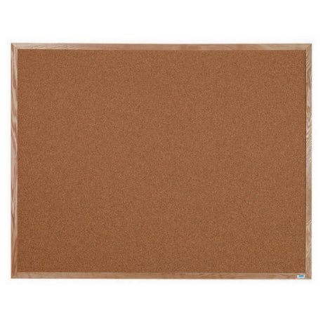 Aarco OB4860 Bulletin Board 60"W X 48"H Natural Pebble Grain Cork