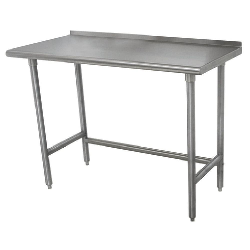 Advance Tabco TFMSLAG-368-X Special Value Work Table 96"W X 36"D 16 Gauge 304 Stainless Steel Top With 1-1/2"H Rear Up-turn