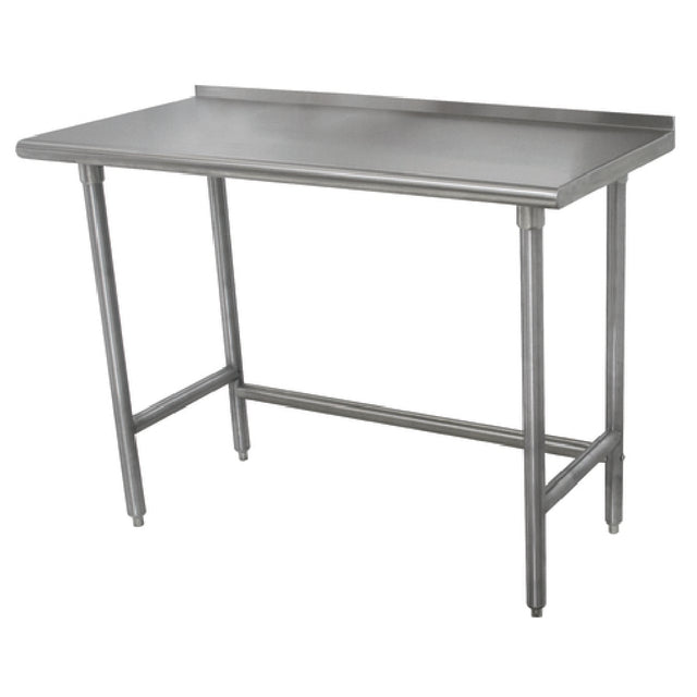 Advance Tabco TFMSLAG-248-X Special Value Work Table 96"W X 24"D 16 Gauge 304 Stainless Steel Top With 1-1/2"H Rear Up-turn