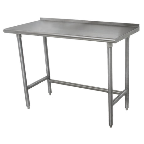 Advance Tabco TFMSLAG-306-X Special Value Work Table 72"W X 30"D 16 Gauge 304 Stainless Steel Top With 1-1/2"H Rear Up-turn