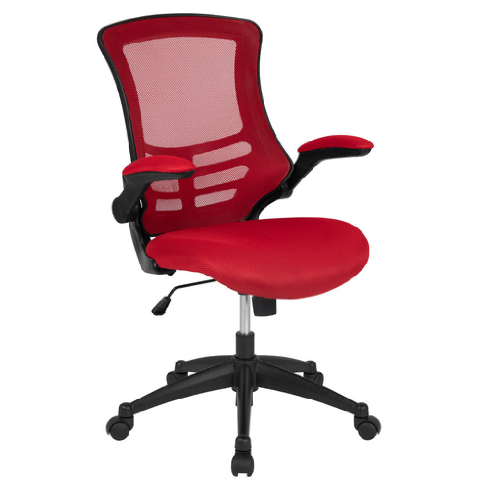 Flash Furniture BL-X-5M-RED-GG Swivel Task Chair 37-1/2" To 41-1/4" Adjustable Height