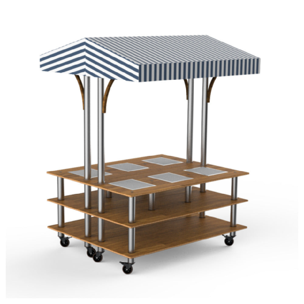 Steelite MGCMLD15BSWW - Square Market Warming Station, 71.0" X 67.0" X 95.5", Modular