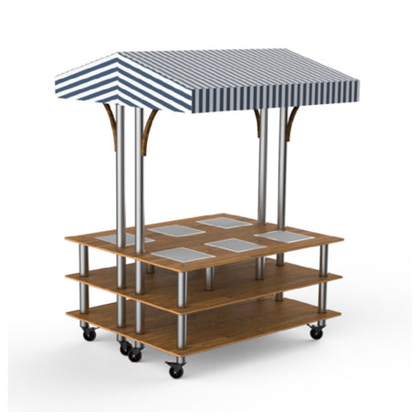Steelite MGCMLD15BSWW - Square Market Warming Station, 71.0" X 67.0" X 95.5", Modular