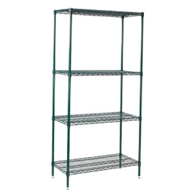 Winco VEXS-1836 Wire Shelving Set 18" X 36" X 72" 4 Tiers