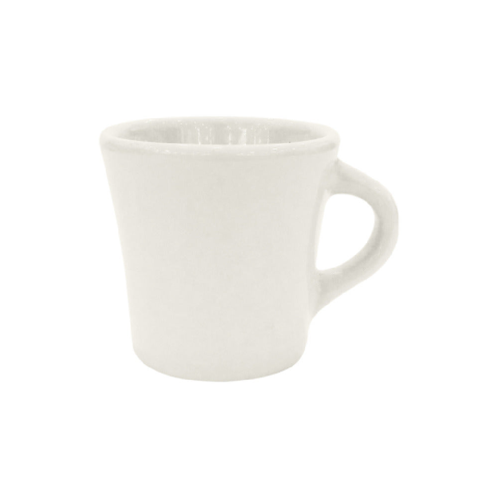 Steelite DCI126W Admiral's Coffee Mug 10 Oz. 3-1/4" Dia. (4-3/8" With Handle) X 3-1/4"H