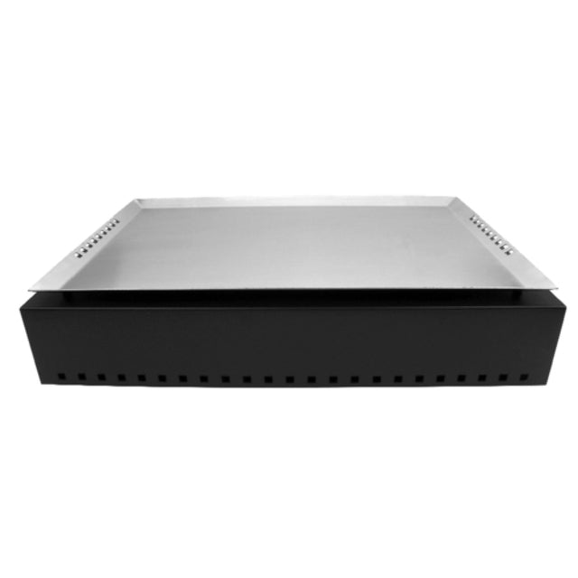 GET Enterprises ST11712014K Strata Buffet Serving System Kit Includes: (1) 23-1/2" X 15-1/2" Stainless Steel Tray (ST11712014) & (1) 24-1/2" X 16-1/2" X 5-1/2" Rectangular 18-gauge Powder-coated Galvanized Steel Deck Unit With Protective Case (ST11602112)