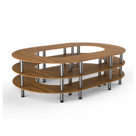 Steelite MGCMSB07BSXF - Kidney Shape Closed Stadium Station, Modular, Mogogo