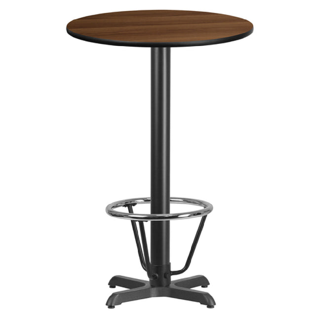 Flash Furniture XU-RD-24-WALTB-T2222B-3CFR-GG Table 24" Dia. X 43-1/8"H Bar Height