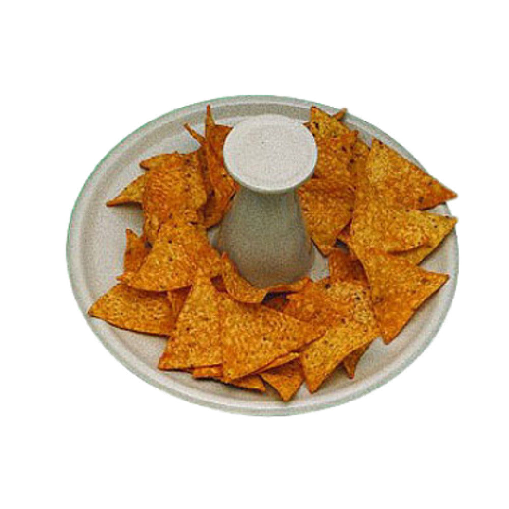 Bon Chef 9081PWHT - Nacho Serving Tray, 9-1/2" Dia. X 4-1/4" H, Round