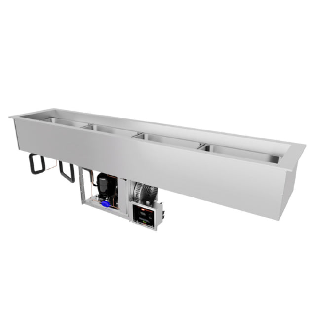 Hatco CWBP-S2 Drop-In Refrigerated Slim Well (2) Full-size Pan Top Mount