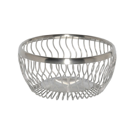 Service Ideas WBRW9BS Service Ideas Wave Wire Basket 9" Round